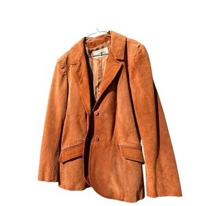 Vintage Camel Tan Suede Jacket Sz 18 Sears The Fashion Place DRY CLEANED Women’s
